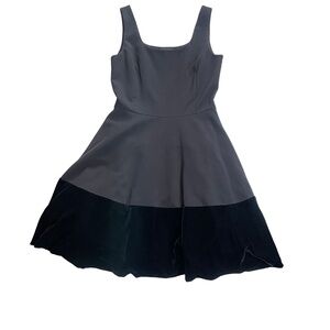 Lord & Taylor Black Fit n' Flare Cocktail Prom Dress Sz S